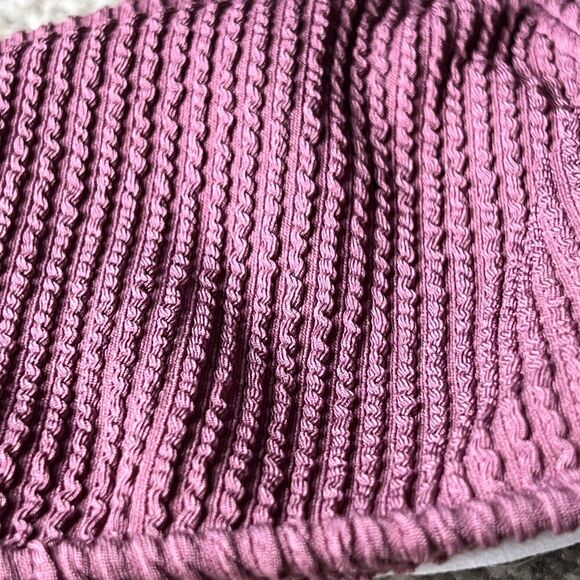 Salt and Cove Swim Bikini Womens Bandeau One Shoulder Ribbed textured sz S Small - Picture 4 of 7